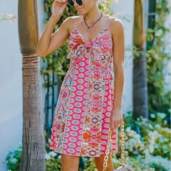 VACAY VIBES Paisley Print Dress pink - Picture 4 of 8